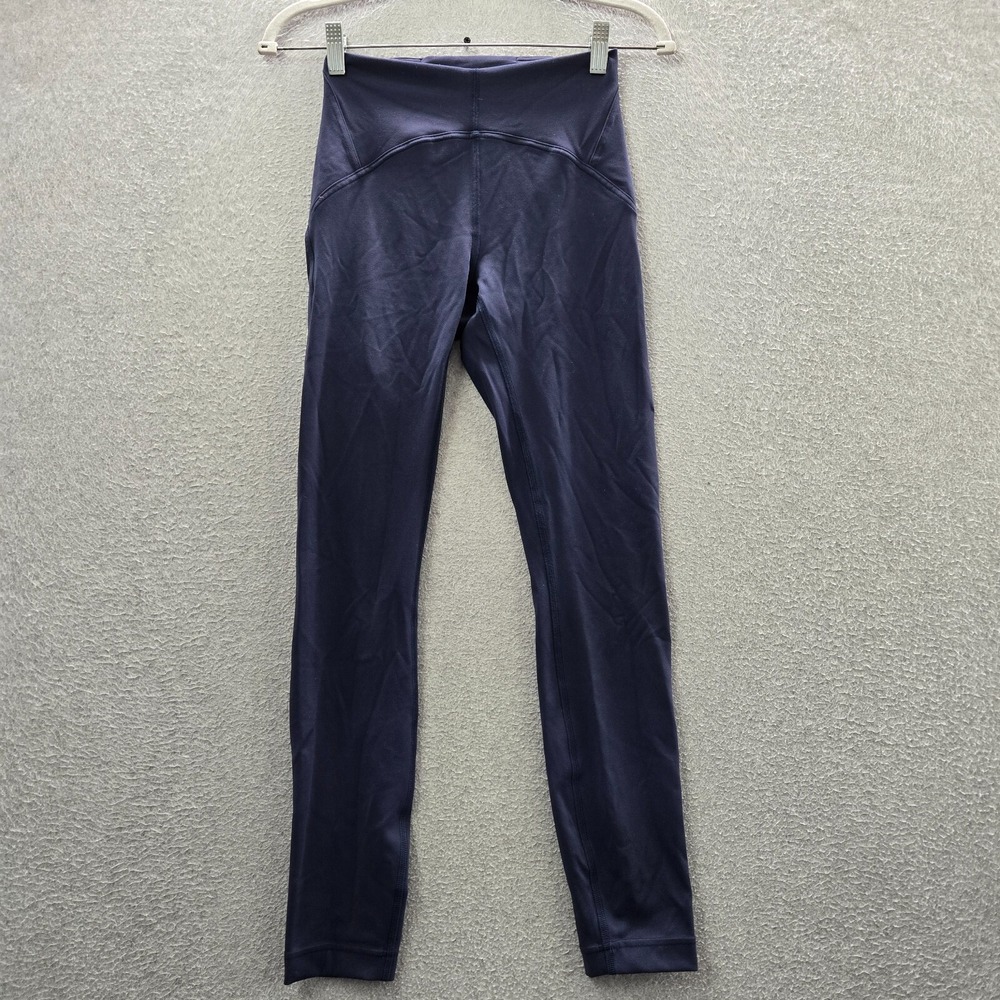 Lululemon Women‎ Activewear Pants 4 Blue Instill High Rise Yoga Leggings